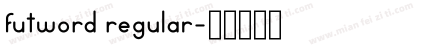 futword regular字体转换